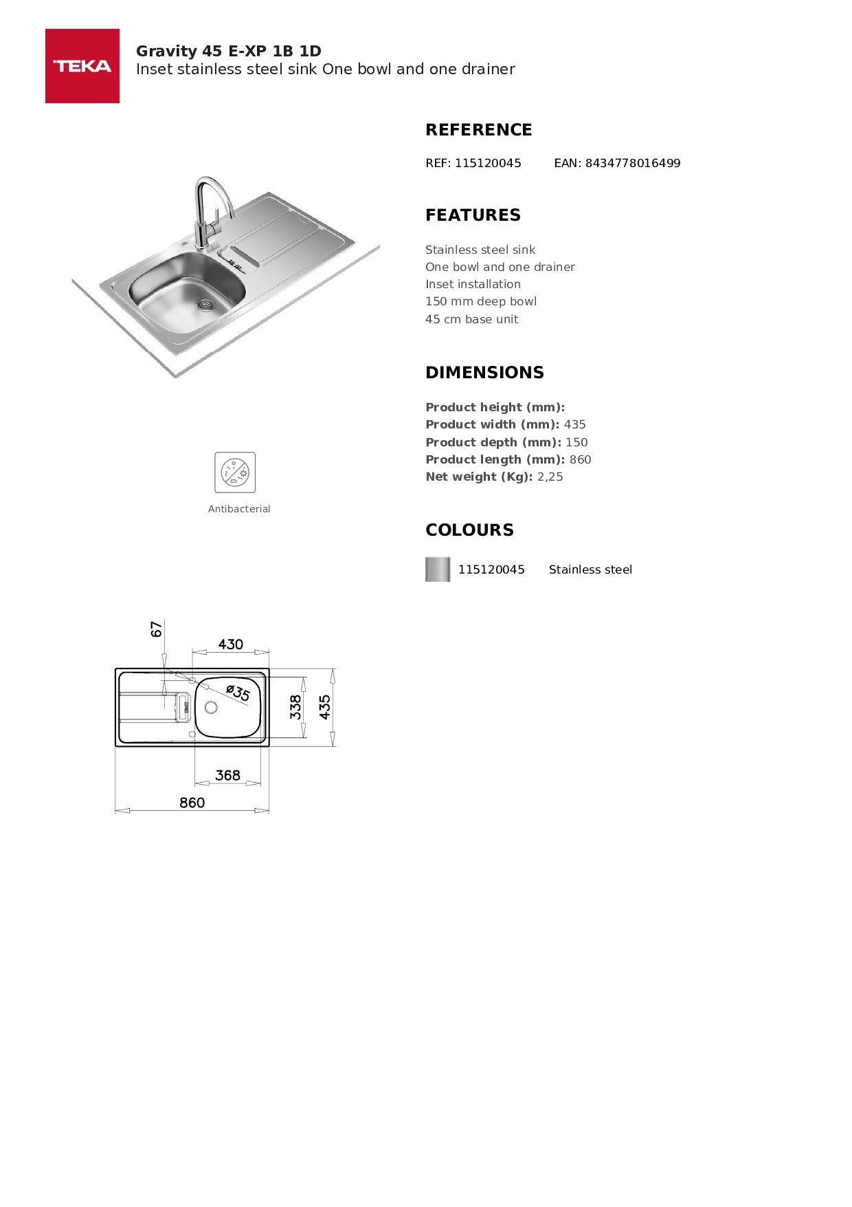 Lava Loiça Inox C/ 2Cubas - DR80 - View #7