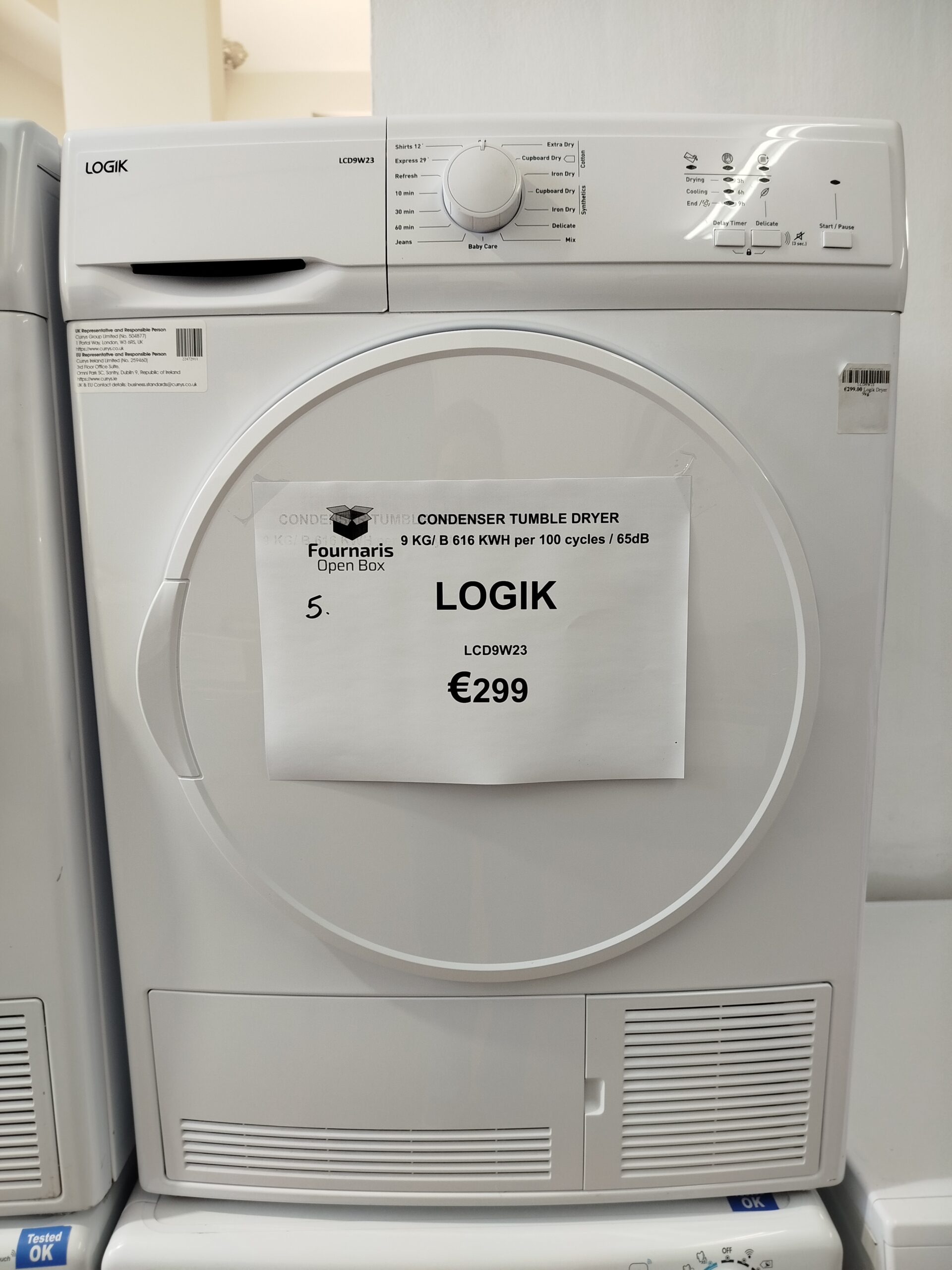 5. DRYER LOGIK LCD9W23