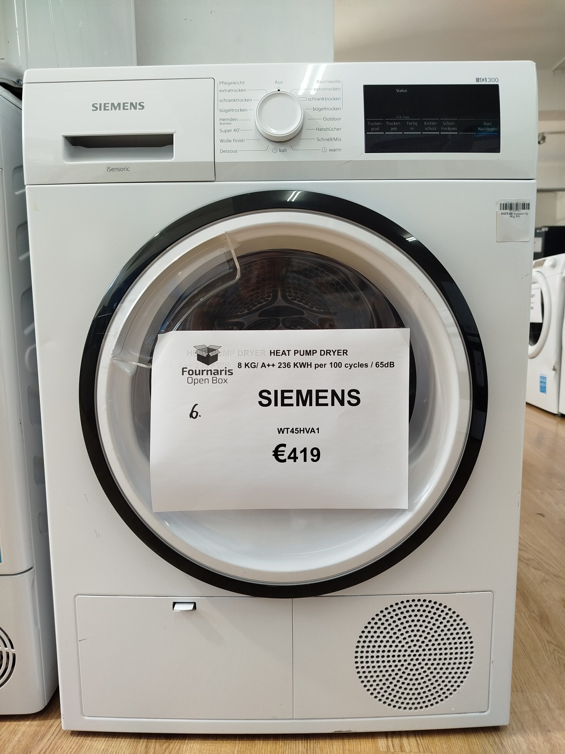 6. DRYER SIEMENS WT45HVA1