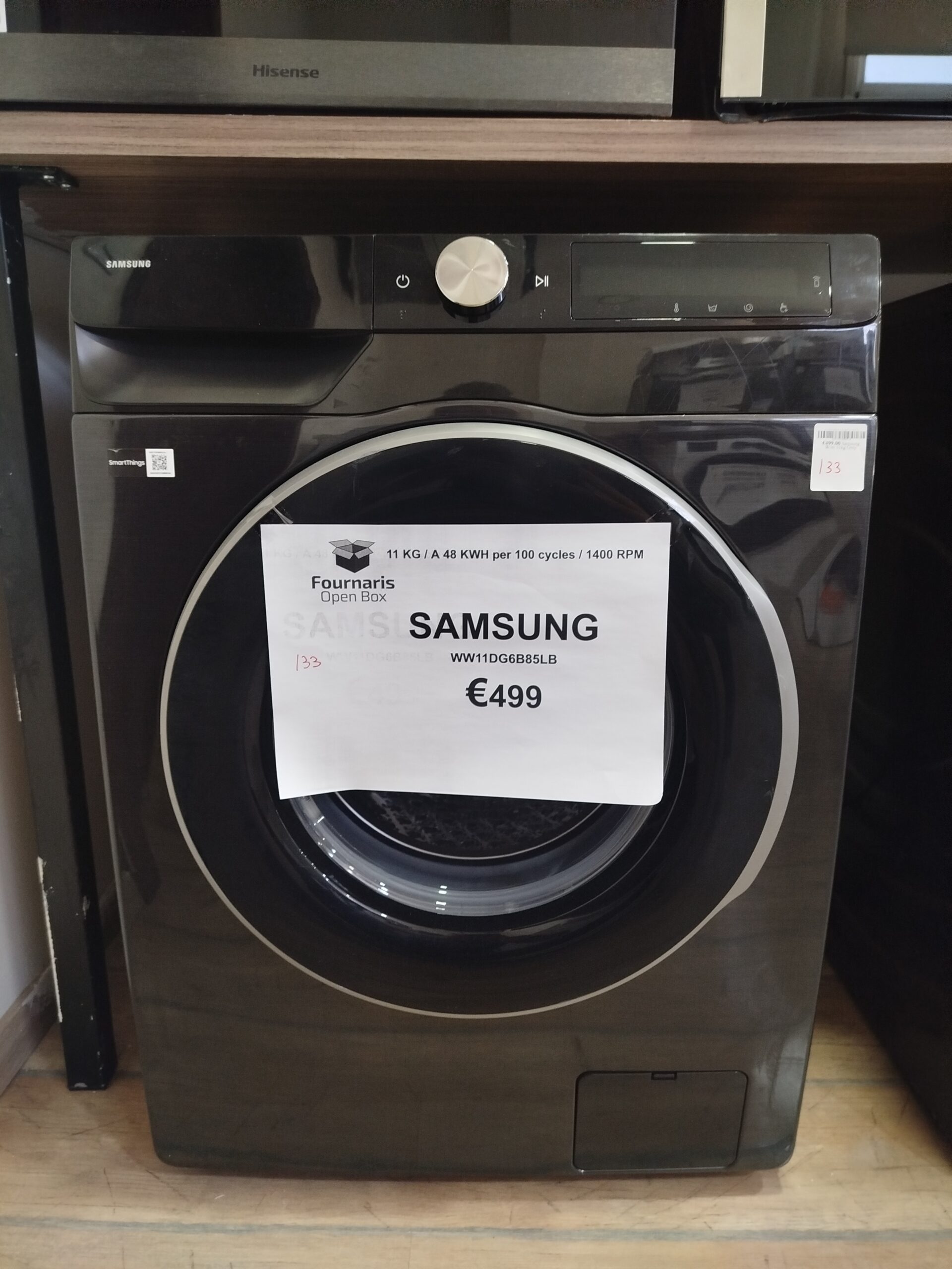 133. WASHING MACHINE SAMSUNG WW11DG6B85LB